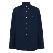 Polo Ralph Lauren Poplin Button-Down Skjorta med Elastan Blue, Herr