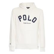 Polo Ralph Lauren Kräm Logo Hoodie Sweatshirt Aw24 Beige, Herr