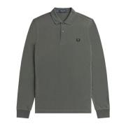 Fred Perry Långärmad tennispolo Green, Herr