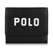 Polo Ralph Lauren Logopung Svart Läder Kortplatser Black, Dam