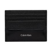 Calvin Klein Läder Herr Korthållare Vår/Sommar Kollektion Black, Herr