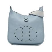 Hermès Vintage Pre-owned Laeder crossbodyvskor Blue, Dam