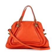 Chloé Pre-owned Pre-owned Laeder handvskor Orange, Dam