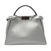 Fendi Vintage Pre-owned Laeder handvskor Gray, Dam