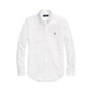 Polo Ralph Lauren Vit skjorta med brun logotyp White, Herr