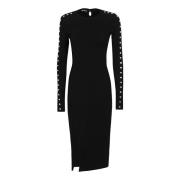 Stella McCartney Elegant Svart Klänning Aw24 Black, Dam