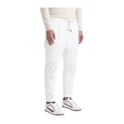 Peserico Corduroy joggers med fickor White, Herr