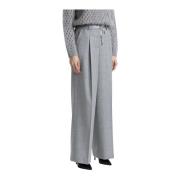 Peserico Lurex ull palazzo byxor Gray, Dam