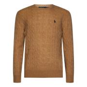 Polo Ralph Lauren Lyxig Beige Crewneck Sweater Aw24 Beige, Herr