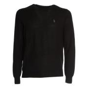 Polo Ralph Lauren Svart Stickat Aw24 Elegant Mångsidig Stil Black, Her...