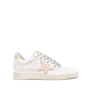 Golden Goose Rosa Sneakers med Stjärndetalj White, Dam