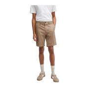 Hugo Boss Beige Bomull Bermuda Shorts för Män Beige, Herr