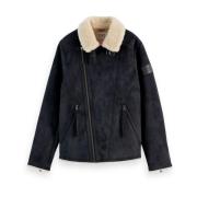 Scotch & Soda Shearling Vinterjacka Black, Herr