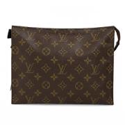 Louis Vuitton Vintage Pre-owned Laeder kuvertvskor Brown, Dam