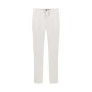 Eleventy Vita Slim-Fit Bomullsbyxor White, Herr