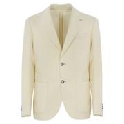 L.b.m. 1911 Vit Ull Blazer Prins av Wales White, Herr