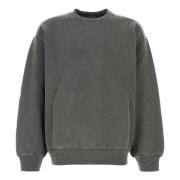 Carhartt Wip Grafit Bomullströja Vista Stil Gray, Herr