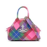 Vivienne Westwood Multifärgad Tartan Check Läder Väska Multicolor, Dam