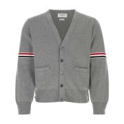 Thom Browne Grå Milano Stitch Kofta Gray, Herr