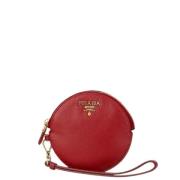 Prada Vintage Pre-owned Laeder plnbcker Red, Dam