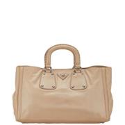 Prada Vintage Pre-owned Laeder prada-vskor Beige, Dam