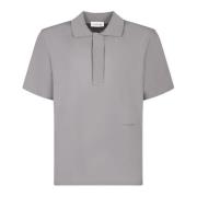 Lanvin Beige Polo Skjorta Stilfull Stil Gray, Herr