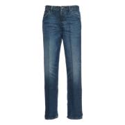 Dondup Svarta Wide Leg Jeans Blue, Dam