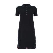 Thom Browne Midnight Blue Polo Skjortklänning Blue, Dam