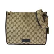 Gucci Vintage Pre-owned Canvas gucci-vskor Beige, Dam