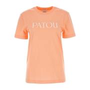 Patou Pastell Orange Bomull T-shirt Orange, Dam