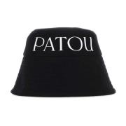 Patou Canvas Svart Hatt Stilfull Mode Black, Dam