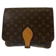 Louis Vuitton Vintage Pre-owned Canvas crossbodyvskor Brown, Dam