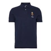 Polo Ralph Lauren Broderad Cowboy Bear Navy Polo Skjorta Blue, Herr