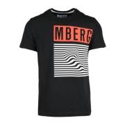 Bikkembergs Vit T-shirt för män Black, Herr