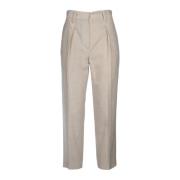 Brunello Cucinelli Stiliga byxor för män Beige, Dam