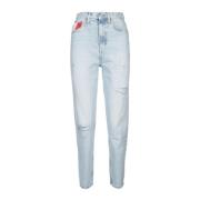 Tommy Jeans Casual Denim Byxor för Män Blue, Dam