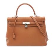 Hermès Vintage Pre-owned Linne handvskor Brown, Dam