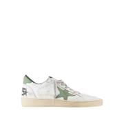 Golden Goose Vita Läder Ball Star Sneakers White, Herr