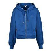 Tommy Hilfiger Bomullsblandning Sweatshirt Blue, Dam