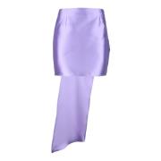 Simona Corsellini Elegant Polyester Kjol Kjol Purple, Dam