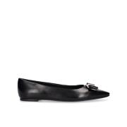 Salvatore Ferragamo Eleganta Balettskor för Kvinnor Black, Dam