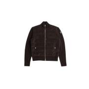 Moncler Quiltad Brun Sammet Kofta Brown, Herr