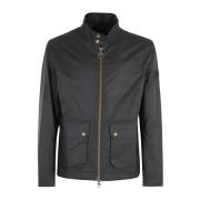 Barbour Sage Jacka med Räfflad Sammet Krage Black, Herr