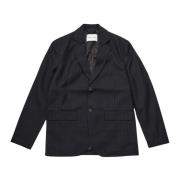 Samsøe Samsøe Svart Pinstripe Blazer Black, Herr