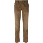 Diesel Strukturerade Denim Jeans Brown, Herr