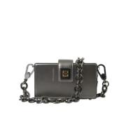 Dolce & Gabbana Pre-owned Pre-owned Tyg axelremsvskor Gray, Dam