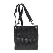 Bottega Veneta Vintage Pre-owned Laeder crossbodyvskor Black, Dam