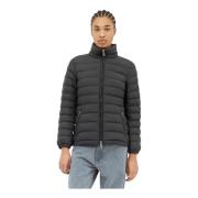 Moncler Quiltad Dunjacka med Ståkrage Black, Dam