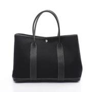 Hermès Vintage Pre-owned Canvas totevskor Black, Dam