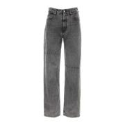 MM6 Maison Margiela Mörkgrå Denim Jeans Gray, Herr